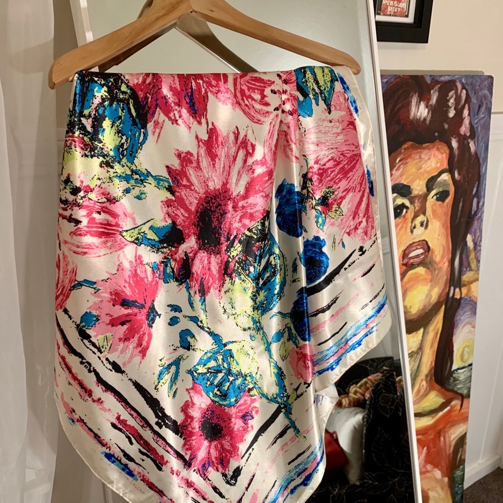 Nine West Floral Scarf